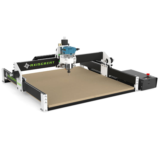 Axiscreat CNC Router Machine 6060, 710W Power Trimmer Router, Linear Rails and Belt Driven, 3-Axis Cnc Engraving Milling Machine for Wood Acrylic Aluminum, Working Area 23.6" x 23.6" x 3.74"